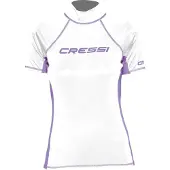 Cressi Rash Guard Lady T-shirt à manches courtes White/Lilac S
