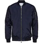 Selected Archive Bomber Jacket Bleu