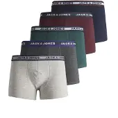 Jack & jones Junior Sous-vêtements bleu marine / gris foncé / vert foncé / lie de vin