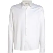 Calvin Klein Smooth Cotton Slim Overhemd Blanc