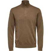 Selected Pull-over 'Berg' marron