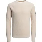 Jack & Jones Classic Spring Knit Crew Neck Blanc