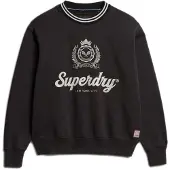 Superdry Country Club Loose Fit Sweatshirt Noir XS Femme