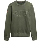 Superdry Athletic Emboss Relaxed Fit Sweatshirt Vert 3XL Homme