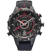 Timex Montre à affichage analogique rouge / noir