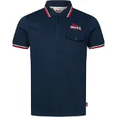 Lonsdale Polo homme coupe slim LYNTON Navy/Red/White XL