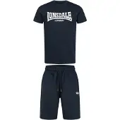 Lonsdale Survêtement bleu marine / blanc