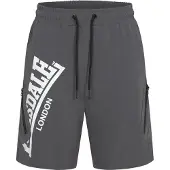 Lonsdale Pantalon de sport 'Alresford' gris foncé / blanc