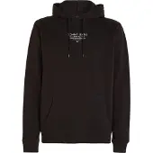 Tommy Hilfiger Hommes, Pull-over, Tjm Reg Esntl Graphic Hood Ext, Noir, (XL)