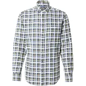 Fynch&Hatton Chemise bleu marine / vert foncé / blanc