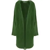 Influencer Manteau en tricot vert