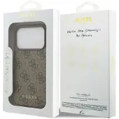 GUESS 4g Classic Iphone 17 Pro Phone Case Marron