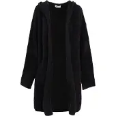 Influencer Manteau en tricot noir
