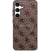 GUESS 4g Ring Classic Logo Magsafe Galaxy S25 Fe Phone Case Marron