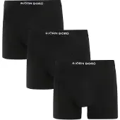 Björn Borg Organic Cotton Boxers 3Pack Noir taille S