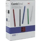 GBC Din A4 Oval Plastic Comb 51 Mm 50 Units Blanc Enfants