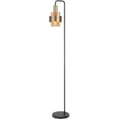 Highlight Lampadaire Marrone noir avec bronze cuivré
