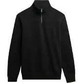Superdry Essential Logo Henley Sweatshirt Noir L Homme