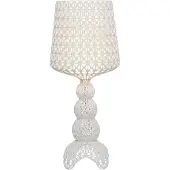 Kartell Lampe de Table , Mini Kabuki, dimmable, Blanc, Salon / séjour, Plastique, Design