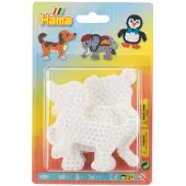 Hama Strijkkralenbordjes - Olifant, Pingouin, Hond