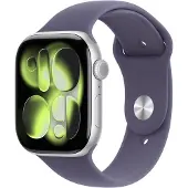 Apple Watch Series 11 gps + Cellular - 46mm Silver Aluminium Case Purple Fog Sport Band M/l