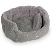 Nobby Lit confort ovale "CENO" L x l x H : 55 x 50 x 21 cm gris / gris