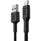 Green Cell KABGC24 câble Lightning 0,3 m Noir