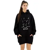 Replay W9057a.000.22706 Long Sleeve Dress Noir XS Femme