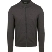 No-excess Vestes en maille gris foncé