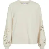 Vila Sweat-shirt 'VISandy' écru