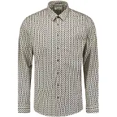 No-excess Chemise Impression Multicolour Multicoloré Blanc cassé taille S