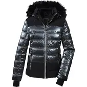 Killtec Femmes, Veste de ski, Damen Stepp-Skijacke, schwarz (46), Noir, 46