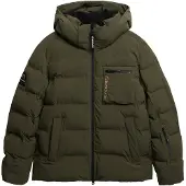Superdry pour homme. MS110188A Ski Sports Veste lavée verte (XL), Casuel, Neige, Durable, Nylon recyclé