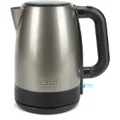 Black & Decker Bouilloire sans fil 1.7l 2200w inox/noir - - BXKE2201E -