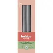 Bolsius Bougie pointue 24,5x2,4cm gris 4p. (4 pcs)