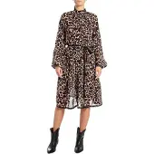 Replay W9113.000.74994 Long Sleeve Midi Dress Multicolore S Femme