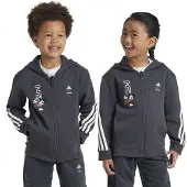 Adidas Disney Mickey Mouse Full Zip Sweatshirt Gris 7-8 Years Enfants