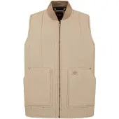 Dickies Quilted Canvas Gilet Beige M Hommes Beige M