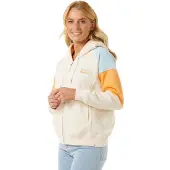 Rip Curl Galicia Full Full Zip Sweatshirt Beige XS Femme