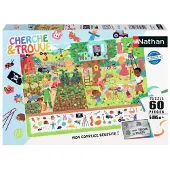 Nathan Puzzle Jardin 60 pièces enfants coloré carton