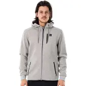 Rip Curl Anti Series Departed Full Zip Sweatshirt Gris S Homme