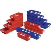 LA-KA-PE Caisson pour rayonnage VKB L500 x l230 x H150 mm bleu PP - VKB500/230 BLEU