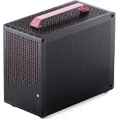 Jonsbo MATX Handle Case Z20 - Noir-Rose (mATX, Mini-ITX), Boîtier PC, Transparent, Pink, Noir
