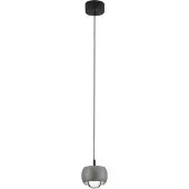 Nova Luce Conga - lampe suspendue - Ø 9,6 x 140 cm - 13W LED inclus - gris