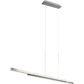 Reality Suspension LED - 110 x 150 cm - 2 feux - couleur nickel - métal - hauteur réglable