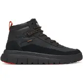 Palladium Pallaflex Cuff M - Baskets pour homme, chaussures de loisirs en cuir, noir 09509-008-M, taille 41 (EU) / 7 (UK)