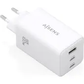Aisens Asch-100w3p051-w Usb-a And Usb-c Wall Charger Clair