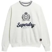 Superdry Country Club Loose Fit Sweatshirt Blanc 2XS Femme