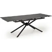 Halmar Table extensible VITORINO marbre noir / noir