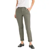 Dockers Weekend Slim Ankle Chino Pants Vert 25 / Long Femme